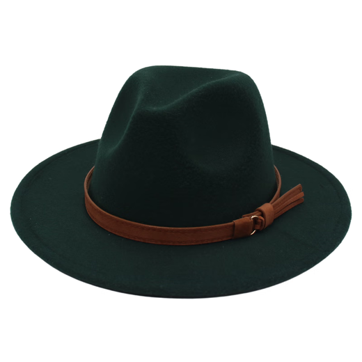 Oppenheimer Hat Fedora Fedora Hat Men's and Women's British Style Jazz Hat Big Brim Retro Gentleman Top Hat Dark Gray l59-62cm