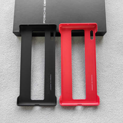 Suitable for Huawei mate30rs Porsche design mobile phone case original genuine leather protective case anti-fall ultra-thin back cover boxed (red) single back case Huawei Mate 30 RS Porsche design