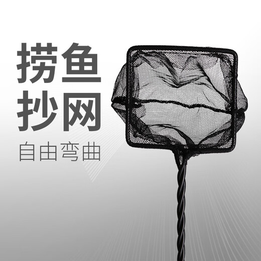 Fish Qilin fish tank fishing net copy fish net bag fishing tool household fishing fishing hand copy net fishing net small net fishing 8cm