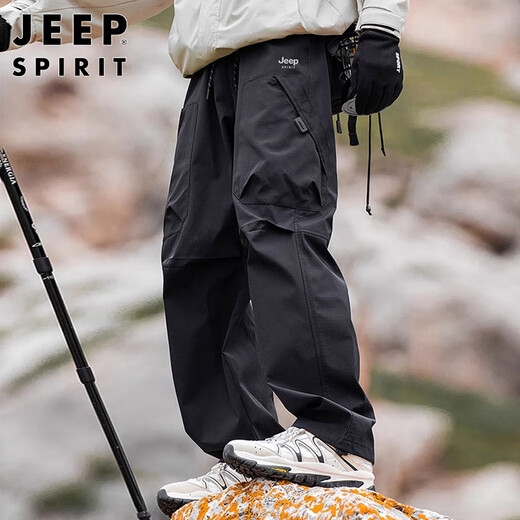 JEEP SPIRIT Jeep Jacket Pants Men's Pants Men's Autumn and Winter Overalls Casual Pants Straight Leg Sports Pants