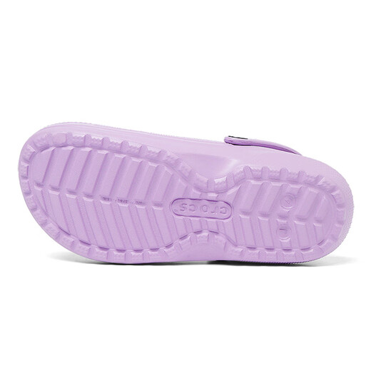 Crocs (CROCS) Girls' Crocs, Warm and Comfortable Children's Winter Cotton Slippers, Casual Sandals and Slippers 207010_5PR Orchid Purple 37-38 Inner Length About 234mm