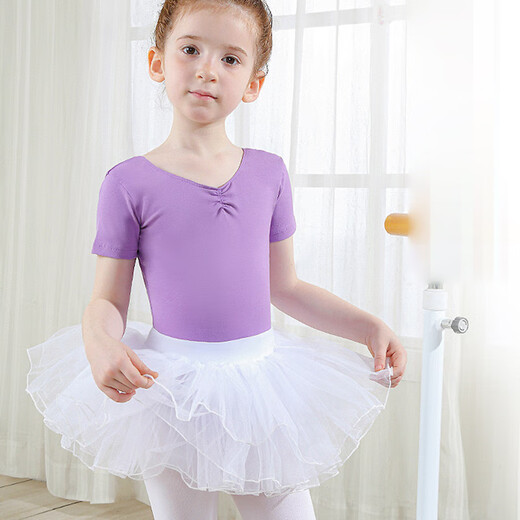 Kunsui children's tutu skirt gauze skirt girl performance cake skirt white mesh skirt girl dance skirt white tutu skirt 1 piece 120 medium size recommended height 120-140cm