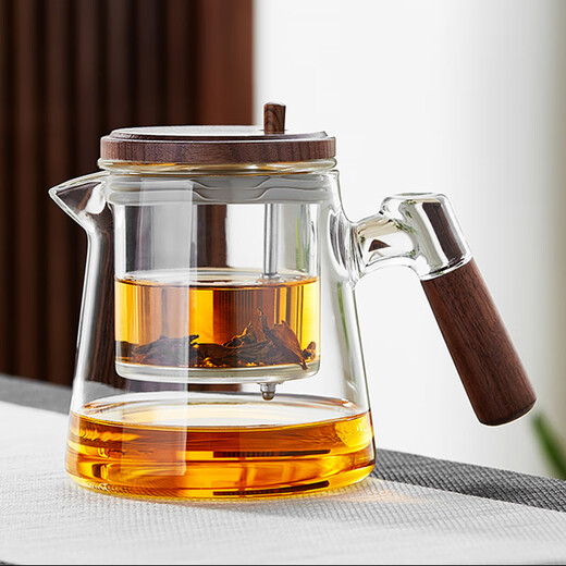 PAKCHOICE teapot tea water separation elegant cup full glass liner one-touch filter tea office personal green tea utensil
