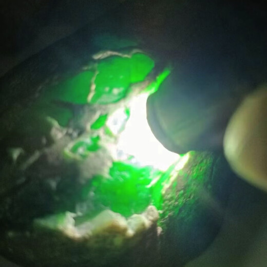 Kuishi birman jadéite laine vert impérial Laokeng kilogramme grande graine de glace flottant fleur paysage bracelet anneau surface matière première