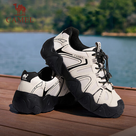 CAMEL Yunshan Outdoor Autumn Hiking and Mountaineering Casual Ugly Cute Shoes for Couples G15S076104 Beige/Black 42