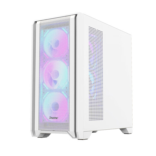 航嘉（Huntkey）GX750S掠夺者白色游戏机箱（精致铁网/强散热/钢玻侧板/360水冷/12风扇位/M-ATX主板/40系显卡）