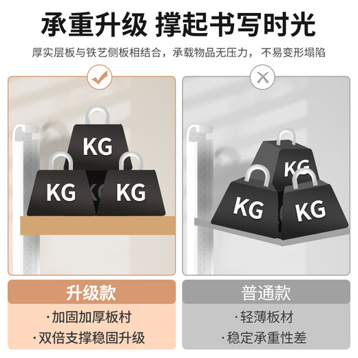 Tanglong desktop storage rack metal perforated board home desk bookshelf multi-layer office workstation storage display rack desktop three layers warm white + white shelf 60*20*60C layered storage to match as you like