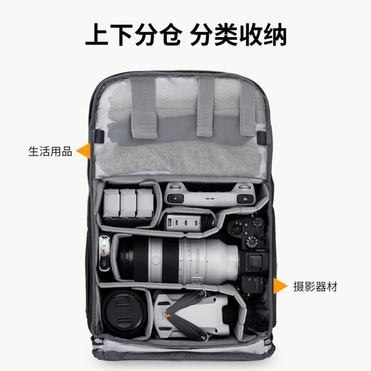 Zhuoer Contrast Color Photography Bag Camera Bag Shoulder Micro SLR Photography Bag Suitable for Nikon Sony Canon Camera Lens Backpack Outdoor Travel Leisure Large Capacity Backpack