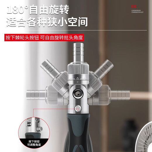 Wen Yijia customized ratchet wrench screwdriver tool set motorcycle combination multi-functional household maintenance socket 9902A ratchet screwdriver 68-piece set