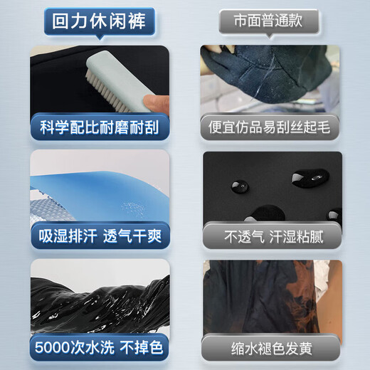 Warrior casual pants men's spring and autumn straight wide-leg pants men's sports sweatpants men's versatile trousers men's pants black 2XL