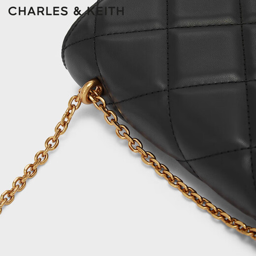 CHARLES&KEITH textured rhombus chain small square bag wallet crossbody bag women's bag birthday gift for girlfriend CK6-10680924