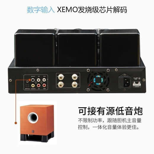 Augsburg 9-gallon fever hifi tube amplifier high-power lossless fiber optic coaxial Bluetooth with remote control karaoke 2022 version