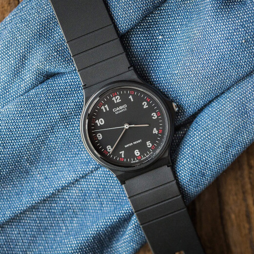 Casio (CASIO) small black watch for men and women, unisex student civil service examination, college entrance examination usable quartz watch MQ-24-1B