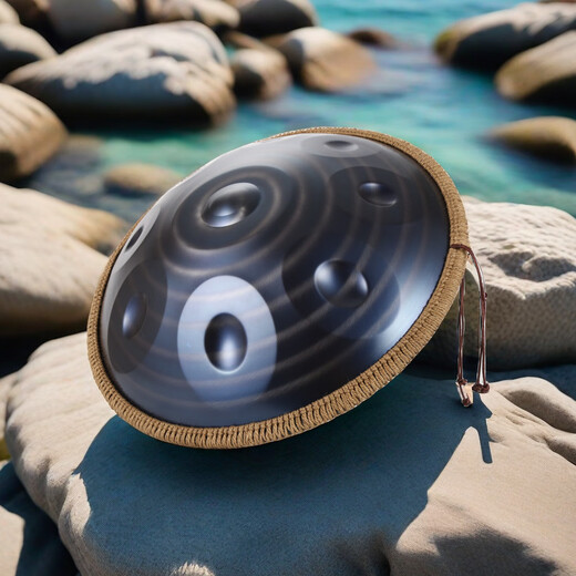 Weiß Dragon Roar Handpan Hand D D Minor Percussion anfängliche Anfänger professionelle Hand D 9 Ton 10 Ton 12 Ton Dunkler Sturm 10 Ton [Advanced Model]