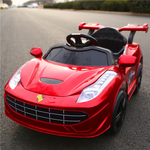 Love children's electric car four-wheel car can sit in a person's remote control car self-driving 1-3 year old children's electric toy car supreme white dual drive + remote control + leather seat