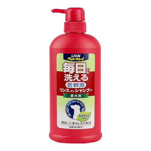 LION Pet Dry Cleaning Foam Dog and Cat Shower Gel Foot Cleansing No-Wash Foam Imported from Japan (for Dogs) Daily Wash Soft Floral Fragrance 550ml