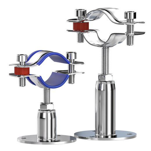 Tianzhuo Hardware 304 stainless steel pipe clamp fixed pipe bracket adjustable pipe clamp pipe clamp buckle hoop ppr water pipe clamp (25-27) 30-50mm adjustment