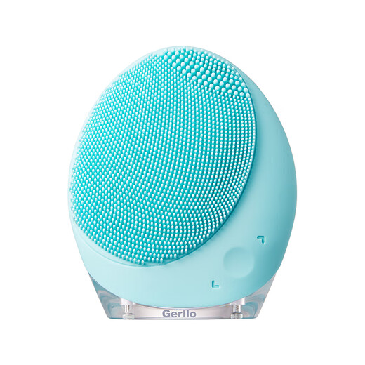 GERLLO German facial cleansing instrument, electric facial cleansing instrument, cleans pores, facial cleansing tool, birthday gift for girls, mint green, 7-speed powerful cleansing instrument