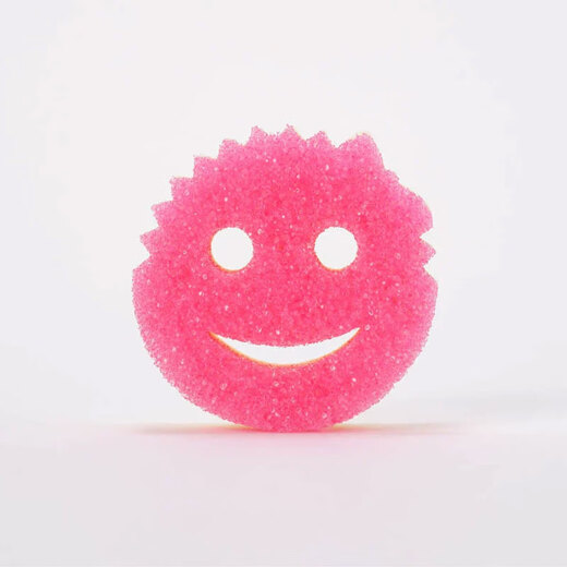SCRUB DADDY dishwashing sponge imported from the United States smiley face cleaning scrubbing dish wiping scouring pad magic cleaning household rag double-sided color 3-pack