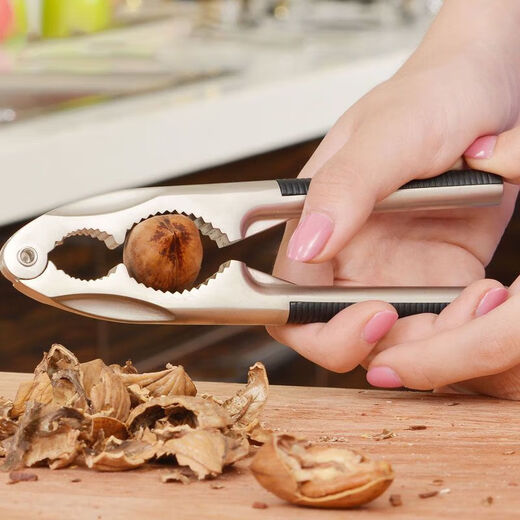 Xu Nian walnut clip household multifunctional nut opening tool hazelnut shelling tool pine nut pliers chestnut opener black double clamp design hard teeth