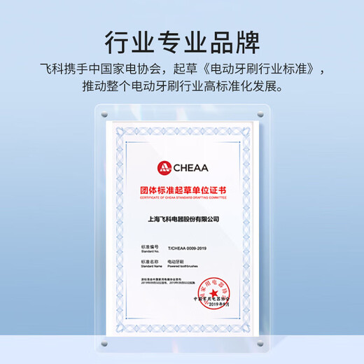 FLYCO electric toothbrush for adults, portable for boyfriend and girlfriend, couple, wedding, birthday, Valentine's Day, New Year's party gift, soft-bristled brush head, intelligent, fully automatic sonic vibration, wireless rechargeable, ice crystal blue, Symphony series, with 2 brush heads