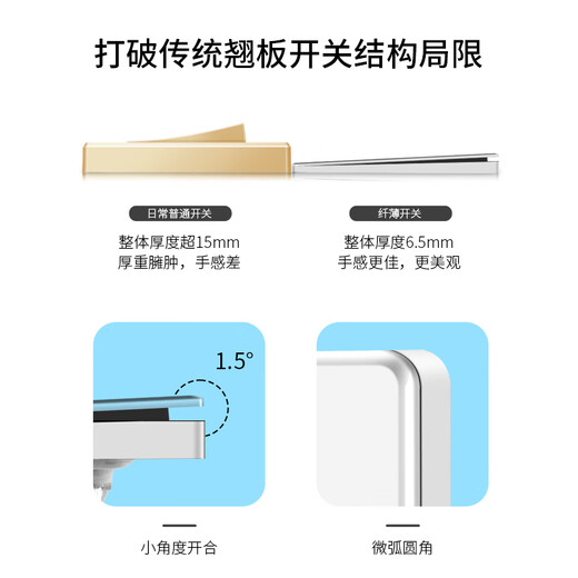 International electrician ultra-thin tempered glass switch socket panel cream style household white 86 type wall power supply one open five 5-hole five-hole socket