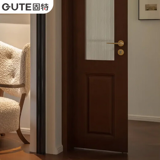 GUTE French brass door lock bedroom door lock indoor silent door lock solid wood door lock room door lock handle universal lock coffee bronze bedroom door lock