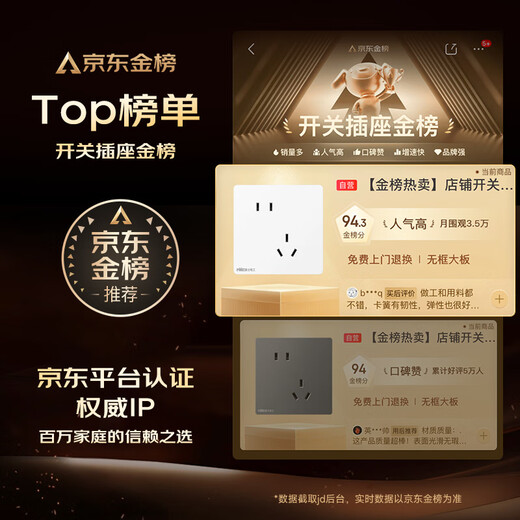 NVC NVC electrician switch socket five-hole socket with switch single control 86 type socket panel N25 cream white