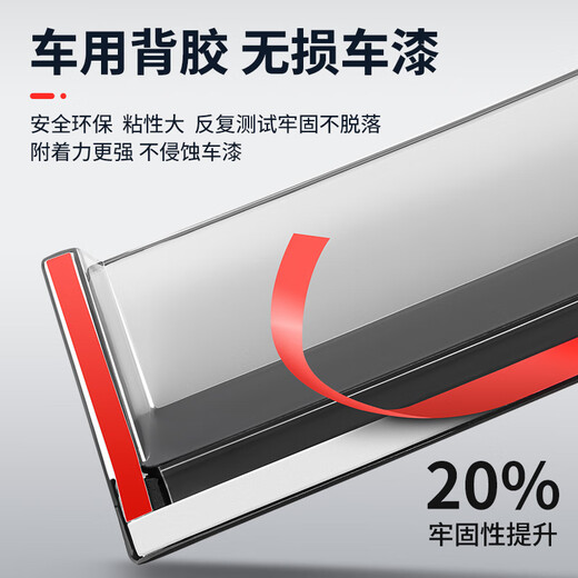 Jinyubao 26 Great Wall Cannons, Rain Eyebrows, King Kong Cannons, Rain and Rain Shields, Mountain and Sea Cannons, Car Window Rain Shields, Car Modification Decorative Supplies Accessories, 22-26 Types of King Kong Cannons, 3D Bright Strips, Rain and Rain Shields + Reflective Cursors, 4 Pieces