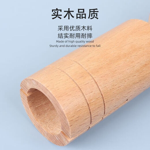 Jiayile Kindergarten double-barreled large Orff percussion instrument glossy double-barred primary school student high-bass early education toy large grooved double-barred barrel