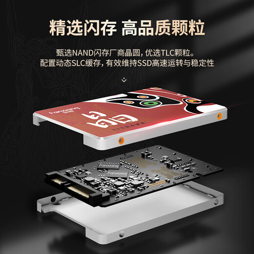 梵想（FANXIANG）512GB SSD固态硬盘 SATA3.0接口TLC颗粒 读速高达560MB/s 台式机笔记本电脑AI PC存储配件S100PRO