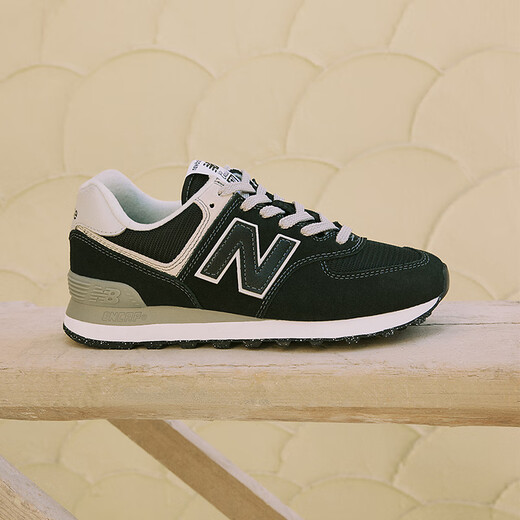 NEW BALANCE Sports Shoes for Men and Women, Breathable Retro Splicing Classic Casual Shoes 574 Series ML574EVB 41.5
