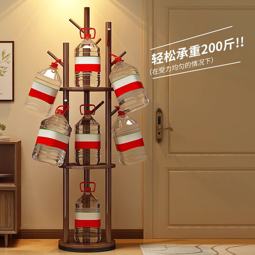 DSRAWMYT coat rack solid wood rotating floor-standing clothes rack bedroom home storage rack vertical clothes rack living room clothes rack