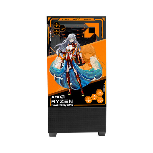 AMD Ryzen R5 9600X assembly computer RTX5060Ti/RX9060XT graphics card Delta mobile gaming desktop computer complete machine design editing drawing DIY assembly machine configuration six R5 9600X+RX9060XT 16G host kit