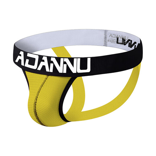 Adano translucent sexy men's thong mesh low-waist temptation underwear macho sexy T-pants AD139 white L