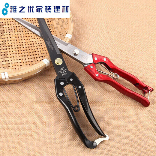 Junmo manual wool scissors rabbit hair ox bristle scissors shearing spring household leather scissors Endurance Endurance 65 manganese steel small size