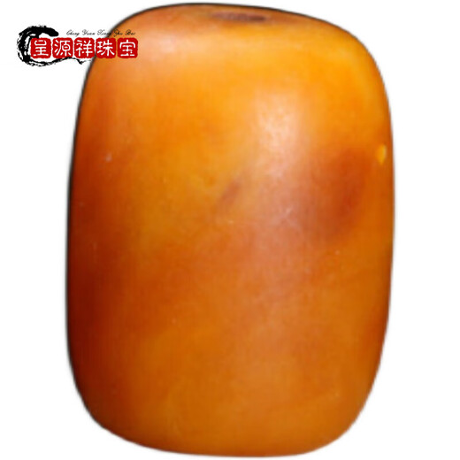 Chengyuanxiang CREORISETIN original mine Russian fidelity old beeswax barrel beads amber with beads Buddha beads diamond star and moon bodhi bracelet top beads waist beads old beeswax diameter 22 height 25mm (single)