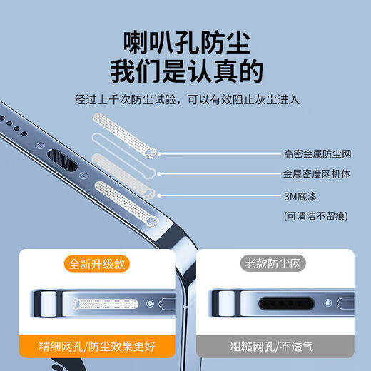 Mu Nian is suitable for Huawei Mate70 mobile phone speaker dustproof patch and dustproof plug HUAWEImate70 cat claw sound dustproof net cat claw/silver-4 long + 4 short Huawei Mate70Pro thin and light fit