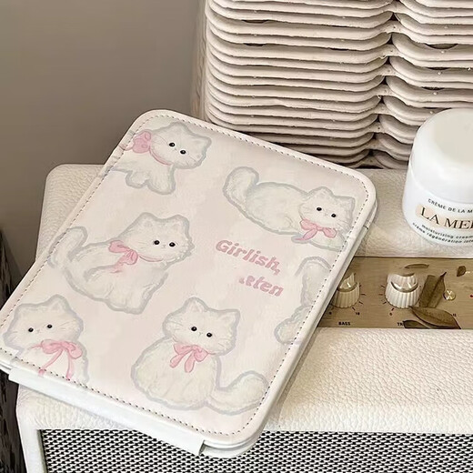 Mirror makeup mirror dormitory foldable mirror desktop makeup mirror portable high-definition beauty mirror student makeup desktop cute cat large soft bread mirror