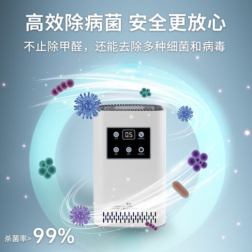 SUNCOOK air purifier removes formaldehyde, new house decoration, formaldehyde removal instrument, home cabinet, bedroom, office living room, formaldehyde removal, sterilization, deodorization, odor removal, ozone generator 5g/h standard version (applicable within 120)