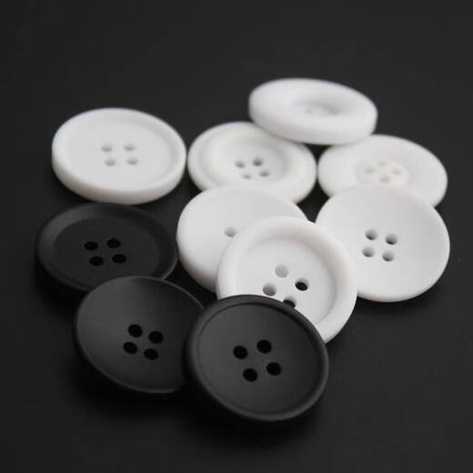 Fantasy coat buttons men and women resin suit white coat button white coat chef nurse uniform windbreaker orange 2112 matte white 10 pieces 30mm