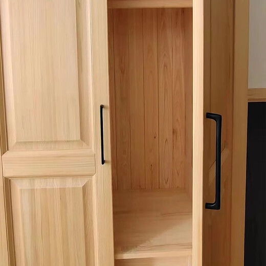 Shenyi cypress high-end solid wood panel log wardrobe free combination whole house customization measurement deposit