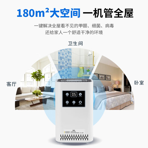 SUNCOOK air purifier removes formaldehyde, new house decoration, formaldehyde removal instrument, home cabinet, bedroom, office living room, formaldehyde removal, sterilization, deodorization, odor removal, ozone generator 5g/h standard version (applicable within 120)