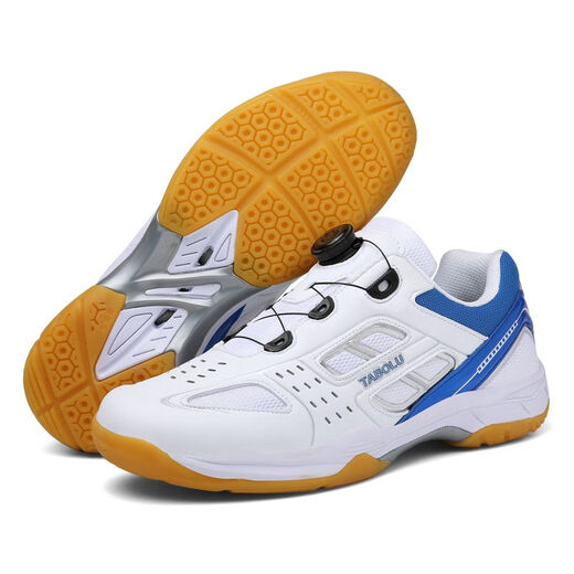 CDAC sneaker grade badminton shoes carbon plate for men and women youth special competition training shoes badminton shoes non-slip sports shoes B05 white and blue carbon plate without laces 41