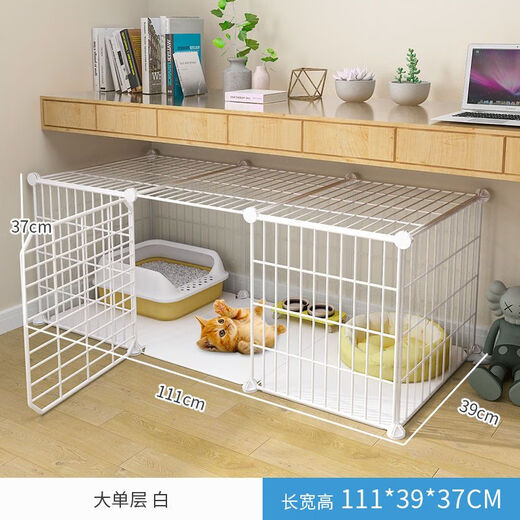 Shantou Lincun cat cage with toilet villa extra large free space indoor empty cage cattery household three-story small large single-story 1053535 hot-selling model luxury model cat litter box + cat litter scoop + cat