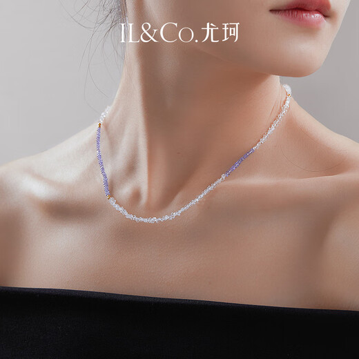 IL&CO Youke Wanlanying S925 silver tanzanite bracelet necklace mini jewelry beads new Chinese style versatile S925 silver tanzanite necklace