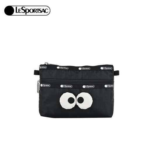 LeSportsac New Cute Big Eyes Clutch Coin Purse Commuting Bag Women's Bag Gift for Girls Classic Black
