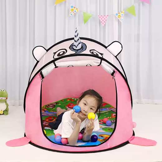 Children's tent indoor and outdoor toy house baby boys and girls foldable portable sleeping anti-mosquito net gift ball pool little yellow duck single tent 182x100x80cm
