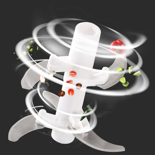 Qia Shuo household manual meat grinder dumpling stuffing vegetable grinder food supplement machine minced vegetable artifact meat grinder household manual 5858 hand crank 900 ml + free 5 blade mixing