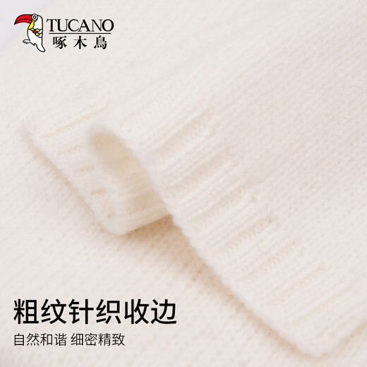 Woodpecker pure wool scarf for women winter warm and versatile solid color knitted scarf for girls birthday gift for girlfriend and mother